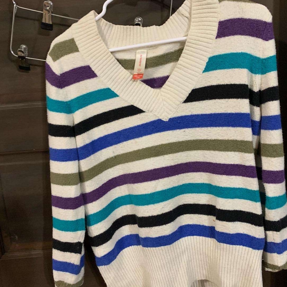 Multi Color Striped Sweater